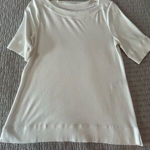 Chico’s White elbow length Women's Top